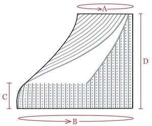 Hand drawn schematic image of Camber Eclipse Cowl